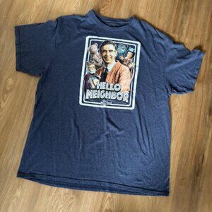 Mr Rogers Neighborhood Hello Neighbor Unisex Adult Tee XL